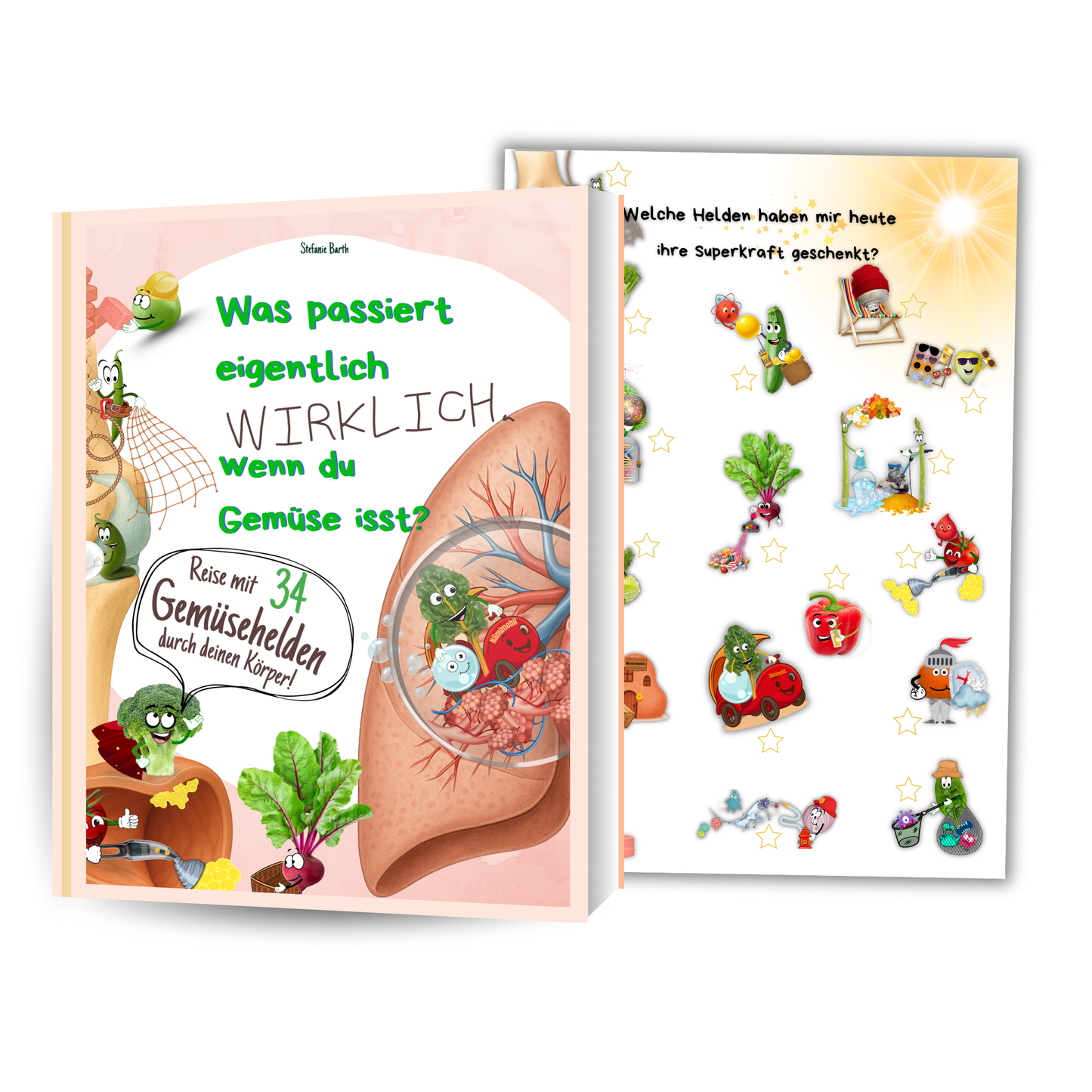 Gemüsehelden-Buch + Mitmach-Poster Set