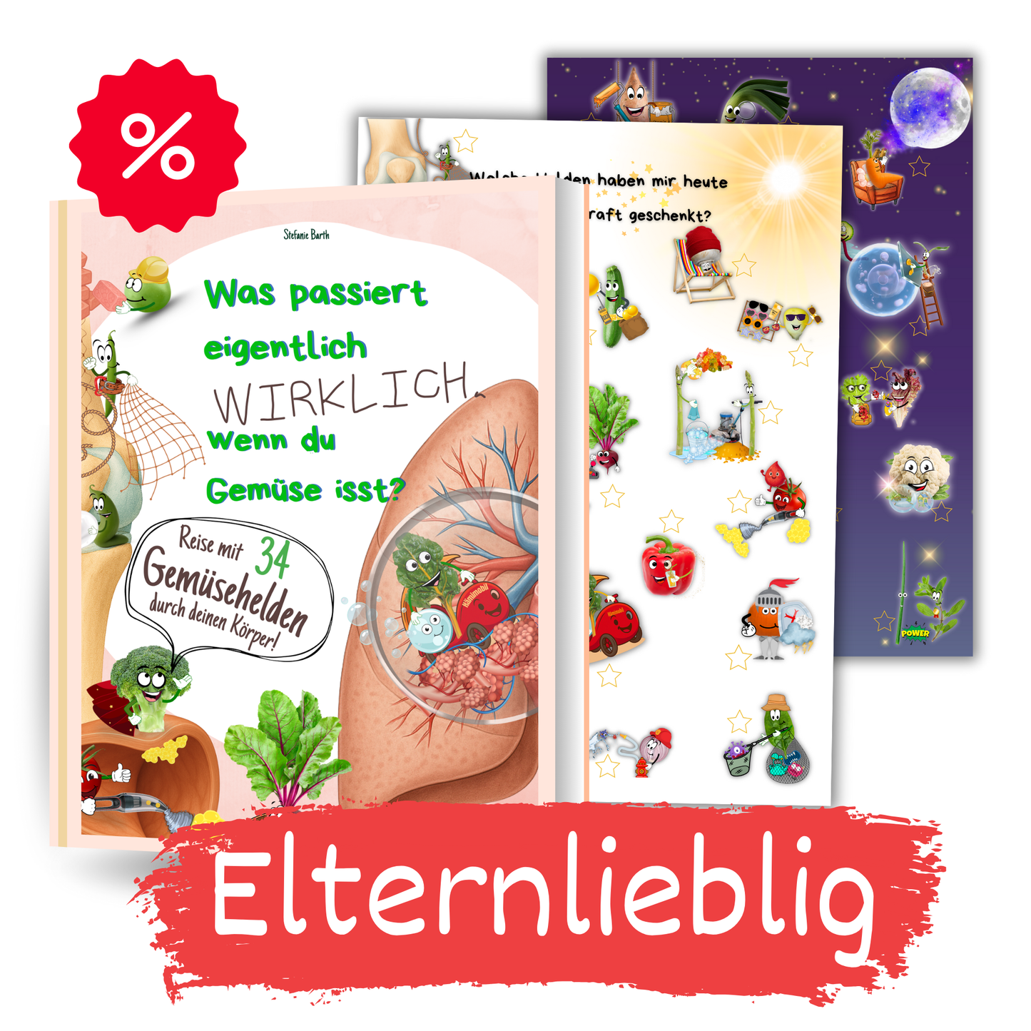 Gemüsehelden-Buch + Mitmach-Poster Set