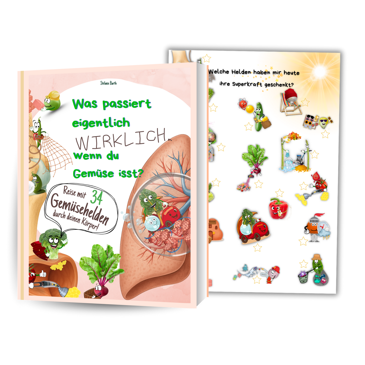 Gemüsehelden-Buch + Mitmach-Poster Set
