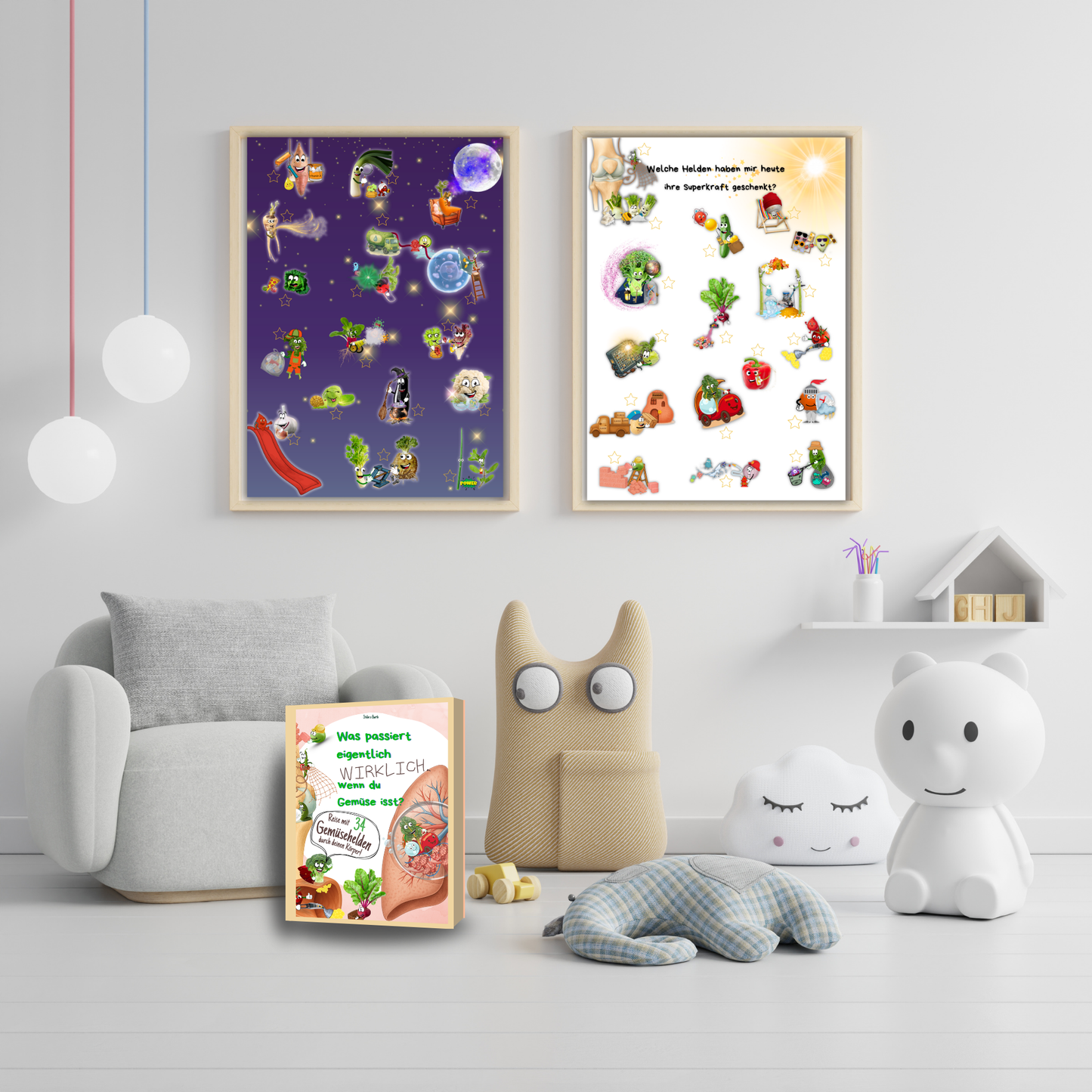 Gemüsehelden-Buch + Mitmach-Poster Set